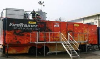 Vorschaubild: Atemschutzübung im Brandcontainer