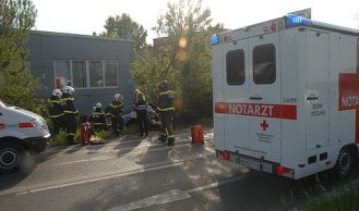 Vorschaubild: Verkehrsunfall auf der B12 in Brunn