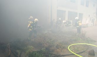 Vorschaubild: Brand im Wirtschaftshof in Laxenburg