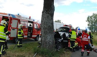 Vorschaubild: Verkehrsunfall mit Menschenrettung in Biedermannsdorf