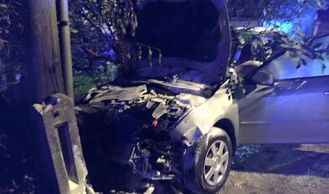 Vorschaubild: PKW-Brand auf der B13 in Laab in Walde