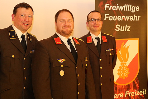 v.l.n.r.: V Roman Stelzer, OBI Markus Friedl, BI Michael Pieler