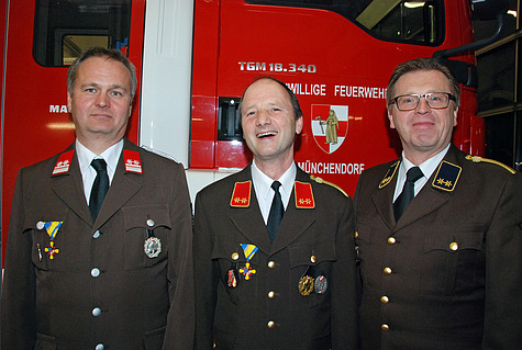 OBI Ing. Peter Bokor, HBI Ing. Franz Winkler, OV Wolfgang Steiner