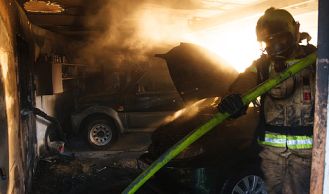 Vorschaubild: Brand in einer Garage 