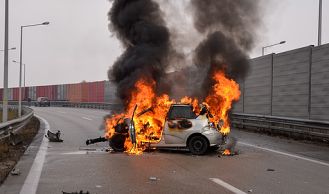 Vorschaubild: PKW Vollbrand auf der Südautobahn 