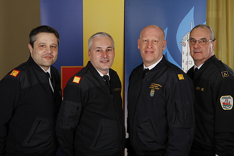AFKDT-Stv. Werner Hauser, AFKDT Peter Lichtenöcker, LDV AFKDO Thomas Stör, LDV-Stv. AFKDO Karl Eder