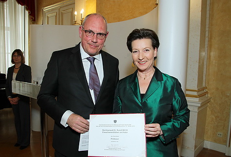 BM Heinisch-Hosek und Dr. Rudolf Beck (c) Willy Haslinger