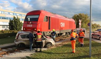 Vorschaubild: Verkehrsunfall zwischen Zug und Pkw