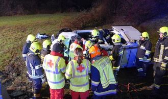 Vorschaubild: Verkehrsunfall mit Menschenrettung auf der A3