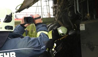 Vorschaubild: Brand eines Mähdreschers