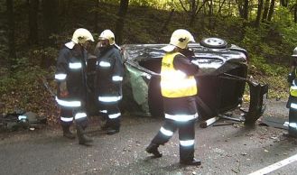 Vorschaubild: Gaaden: Pkw-Überschlag in Waldstück