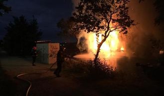 Vorschaubild: Brand auf Skaterplatz