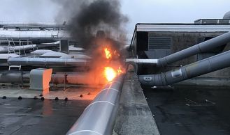Vorschaubild: Großeinsatz bei Brand in Industrieanlage