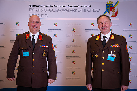 Abschnittsfeuerwehrkommando Wienerwald Kurt Raitmar und Martin Sipser
