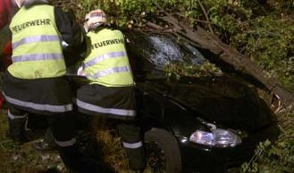 Vorschaubild: Nächtlicher Crash auf der B11 bei Gaaden