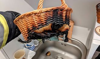 Vorschaubild: Zimmerbrand wegen Korb am Herd