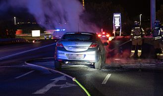Vorschaubild: Fahrzeugbrand auf SCS-Brücke