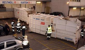 Vorschaubild: Müllcontainerbrand am Areal der SCS Vösendorf