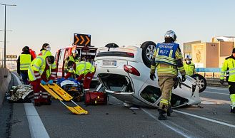 Vorschaubild: Menschenrettung auf der A2