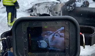Vorschaubild: Fahrzeugbrand nach Verkehrsunfall