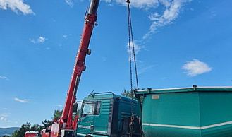 Vorschaubild: Kraneinsatz nach LKW Unfall