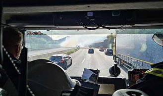 Vorschaubild: LKW in Vollbrand