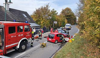 Vorschaubild: Verkehrsunfall mit Meschenrettung