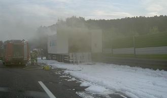 Vorschaubild: Lkw-Brand auf der A21