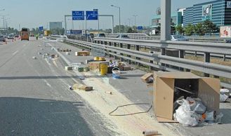 Vorschaubild: Lkw-Unfall auf der A2