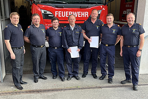 Das Bereitschaftskommando inkl. der frisch ernannten Kameraden