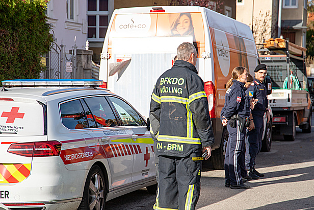 Der Bezirksfeuerwehrkommandant vor Ort