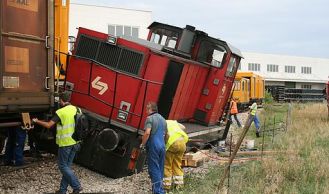 Vorschaubild: Verschublok entgleist