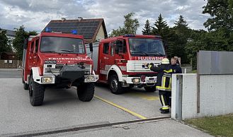 Vorschaubild: Müllgroßbehälter in Vollbrand