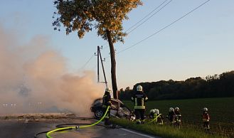 Vorschaubild: Fahrzeugbrand auf der B16