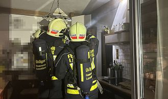 Vorschaubild: CO-Warner meldet Brand in Küche