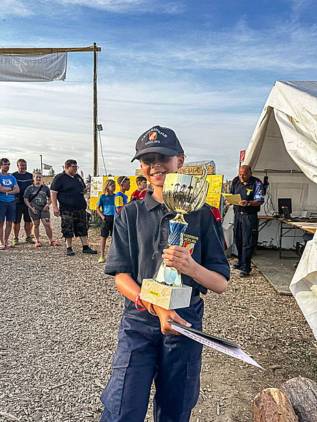 1. Platz beim Kistenklettern geht an die Freiwillige Feuerwehr Mödling 