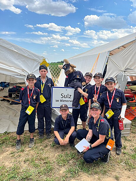 Die Jugendgruppe der Freiwilligen Feuerwehr Sulz im Wienerwald