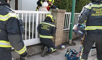 Vorschaubild: Person in Zaun eingeklemmt