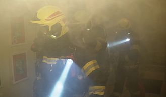 Vorschaubild: Übung in Kindergarten: Brand und vermisste Kinder