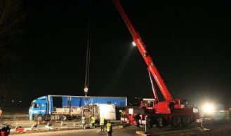 Vorschaubild: Kraneinsatz auf der S1