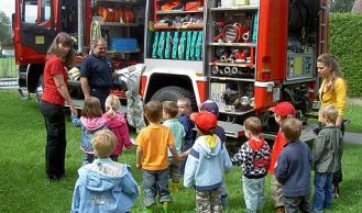 Vorschaubild: Feuerwehr Gaaden im Kindergarten