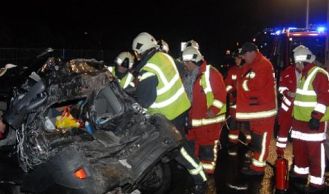 Vorschaubild: Verkehrsunfall mit Eingeklemmtem in Guntramsdorf