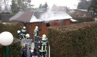 Vorschaubild: Brand in Kleingarten-Siedlung