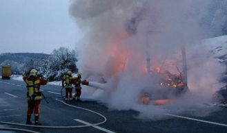 Vorschaubild: LKW Brand auf der A21