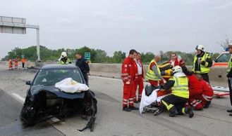 Vorschaubild: VU auf der Südautobahn bei Wr. Neudorf