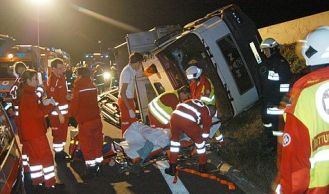 Vorschaubild: LKW-Unfall auf der A21 bei Sparbach