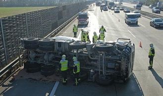 Vorschaubild: Lkw-Unfall auf der A2