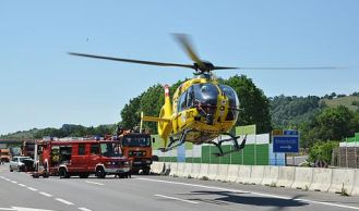 Vorschaubild: Schwerer Verkehrsunfall auf der A21 bei Sparbach