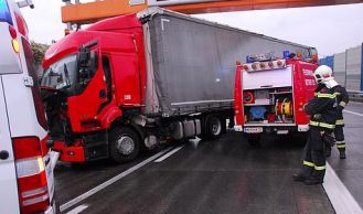 Vorschaubild: LKW Unfall auf der S 1 bei Brunn am Gebirge
