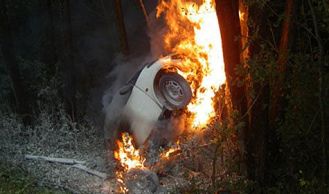 Vorschaubild: Brennender PKW in Gaaden